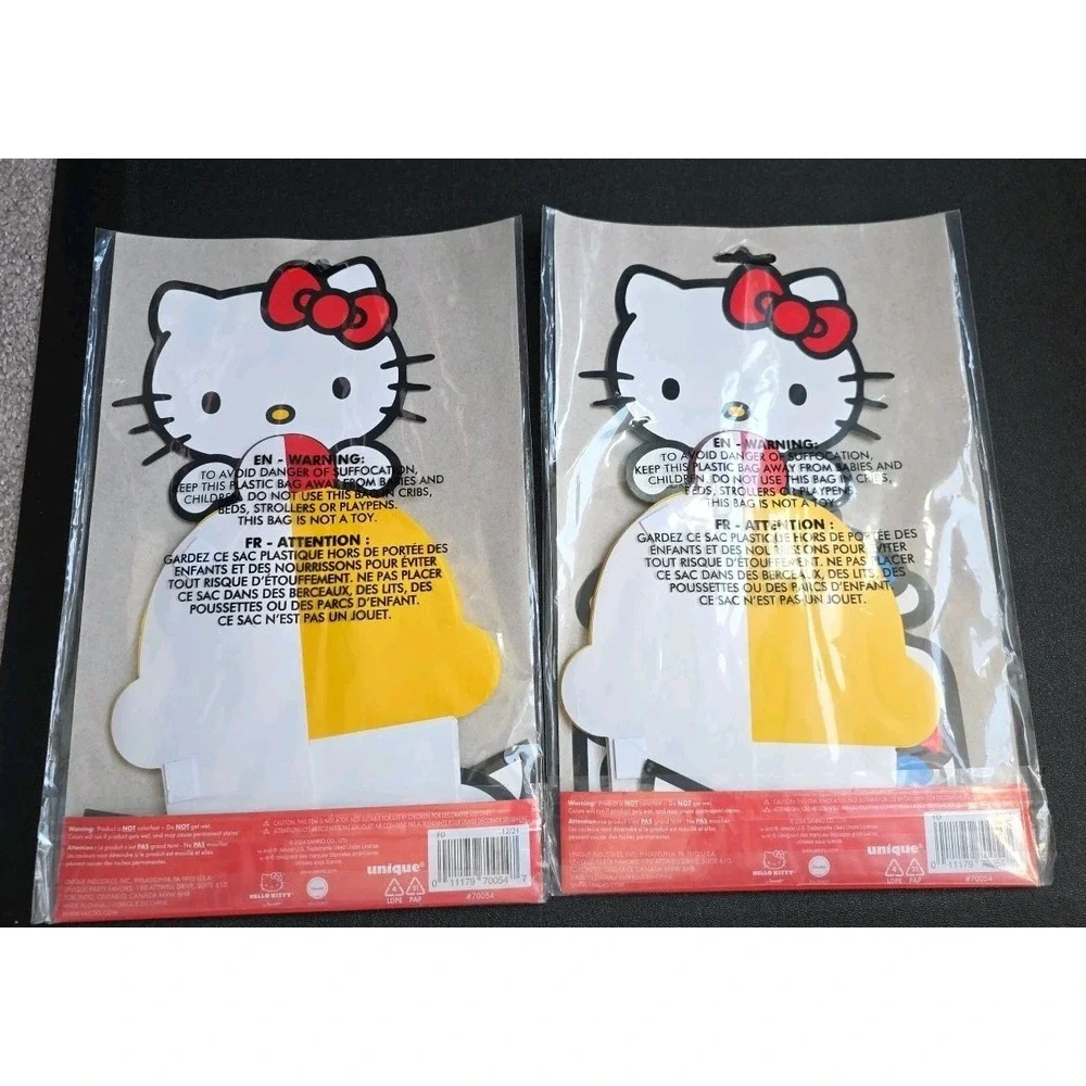 Lot Of 2. Hello Kitty Centerpoece Decoration Set - 3 Pieces New